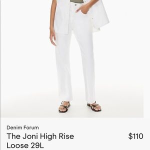 Aritzia denim forum Joni high rise loose jeans